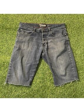 Vintage Y2K Social Collision Hot Topic baggy denim shorts